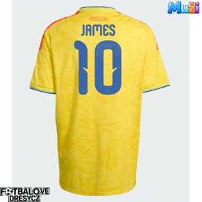 Kolumbie James Rodriguez #10 Domácí Dres MS 2026 Krátký Rukáv